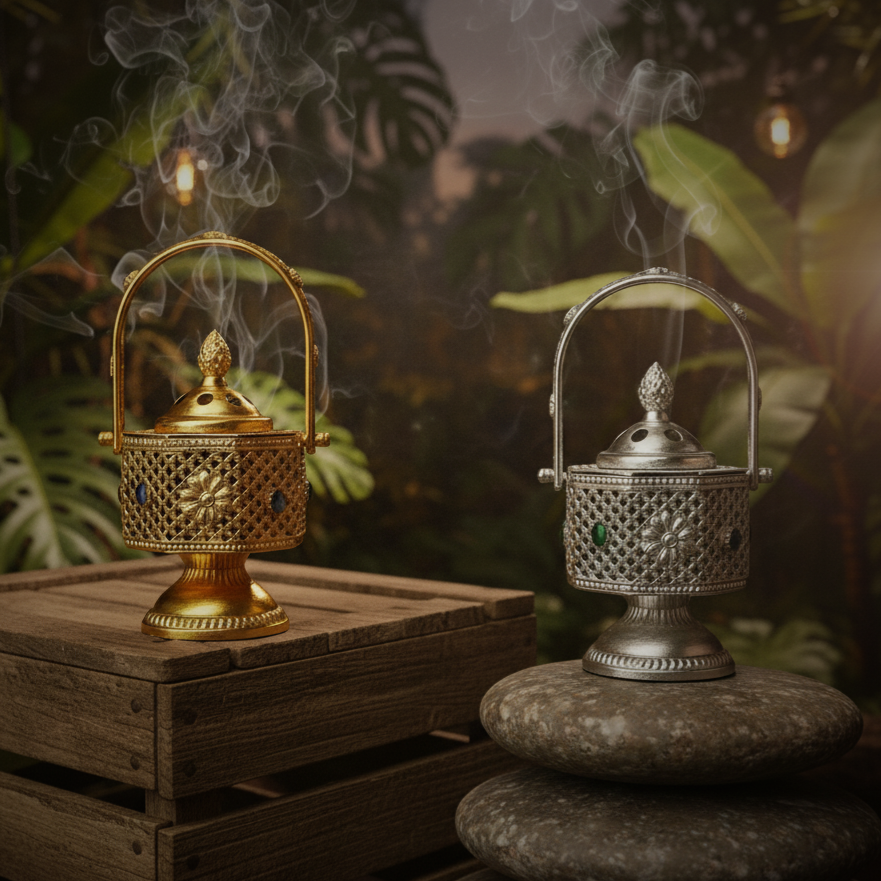 Basket Electric Bakhoor Incense Burner