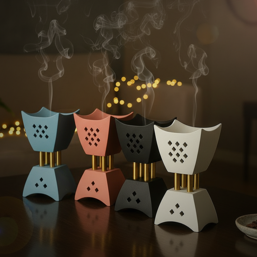 4 Corners Electric Bakhoor Incense Burner