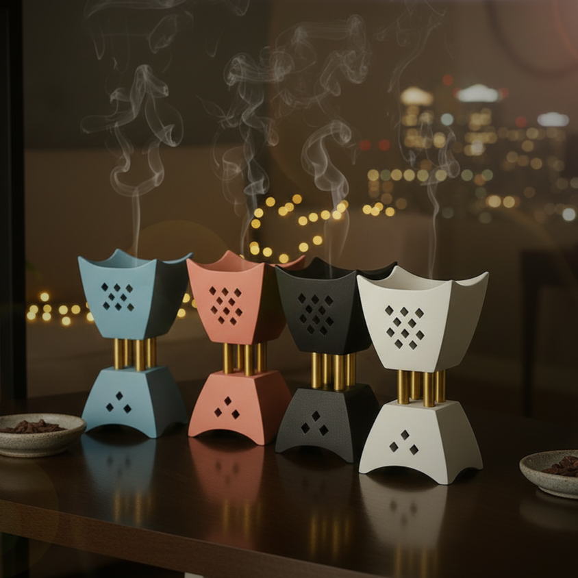 4 Corners Electric Bakhoor Incense Burner